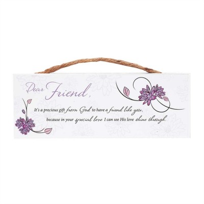 Plaque MDF Dear Friend -Its a Precious Gift from God (Pack of 2) - 603799074124 - PLQH-83-106