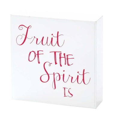 Plaque MDF Fruit Of The Spirit 4 x 4 inch (Pack of 2) - 603799582827 - DPLK44-131 Plaque MDF Fruit Of The Spirit 4 x 4 inch (Pack of 2) - 603799582827 - DPLK44-131