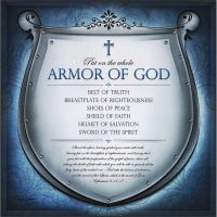 Plaque MDF Full Armor of God Belt Of Truth, Shoes Of Peace