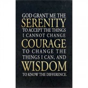 Plaque MDF God Grant Me Serenity, 11 x 17" 3/4in. Thick