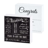 Plaque MDF Graduate For I Know the Plans Jeremiah 29:11 (Pack of 2)