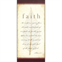 2pk -Plaque MDF Hebrews 12:2 Perfecter Of Faith (Pack of 2)