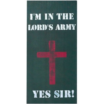 Plaque MDF I Am in the Lords Army Yes Sir 5 x 10" (Pack of 2) - 603799086561 - PLK510-1888 Plaque MDF I Am in the Lords Army Yes Sir 5 x 10" (Pack of 2) - 603799086561 - PLK510-1888