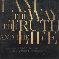 Plaque MDF I Am The Way And The Truth And The Life
