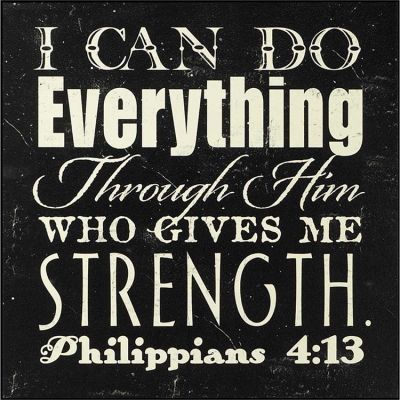 Plaque MDF I Can Do Everything Philippians 4:13 Pack of 2 - 603799498616 - PLK1010-124