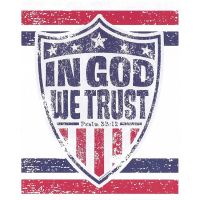 Plaque MDF In God We Trust, Psalm 33:12 (Pack of 2)