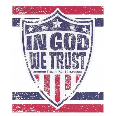 Plaque MDF In God We Trust, Psalm 33:12 (Pack of 2) - 603799593168 - PLK810-155