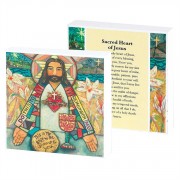 2pk -Plaque MDF Jesus-O Most Holy 4 x 4 inch height (Pack of 2)