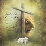 Plaque MDF Lamb Of God Takes Away The Sin Of The World! John 1:29