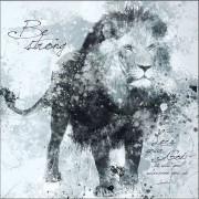 Plaque MDF Lion-Be Strong Lord your God is with you Joshua 1:9.