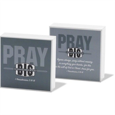 Plaque MDF Live Big Because I Am God Pack of 2 - 603799534369 - DPLK33-126