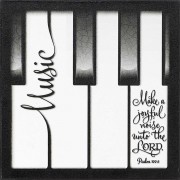 2pk -Plaque MDF Make A Joyful Noise (Pack of 2)