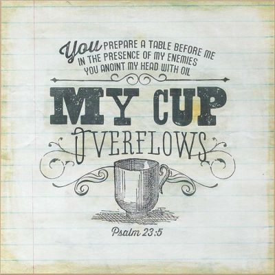 Plaque MDF My Cup Overflows , Bethany Berndt-Shackelford, 12 x 12in - 603799086660 - PLK1212-1874