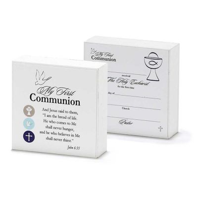 Plaque MDF My First Communion Pack of 2 - 603799541817 - DPLK33-132