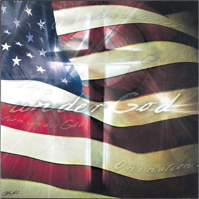 Plaque MDF One Nation under God by Jason Bullard - 603799551984 - PLK1212-1467
