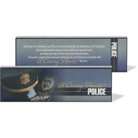 Plaque MDF Police Pack of 2