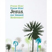 2pk -Plaque MDF Praise Him, Count Your Many Blessings (Pack of 2)