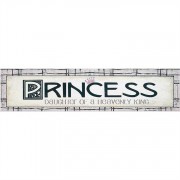 2pk -Plaque MDF Princess Daughter (Pack of 2)