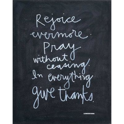 Plaque MDF Rejoice Evermore, Pray Without Ceasing - 603799428576 - PLK1620-682
