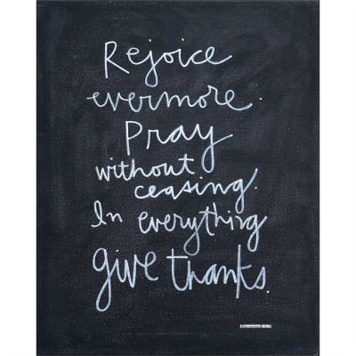 Plaque MDF Rejoice Evermore, Pray Without Ceasing - 603799428576 - PLK1620-682