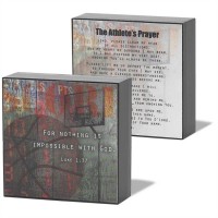 2pk -Plaque MDF Score Athletes Prayer (Pack of 2)
