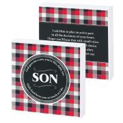Plaque MDF Son-God Gave Me a Son 4x4in. Double Sided (Pack of 2)