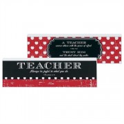 2pk -Plaque MDF Teacher-Trust Him Proverbs 3:5-6 (Pack of 2)