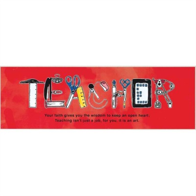 Plaque MDF Teacher Your Faith Gives You Wisdom Pack of 2 - 603799562430 - PLK412-101