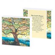 Plaque MDF The Lord's Prayer 4 x 4 inch Double Sided (Pack of 2)