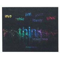 Plaque MDF Think About such Things Philippians 4:8 (Pack of 2)