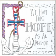 2pk -Plaque MDF We Have This Hope Hebrews 6:1 (Pack of 2)