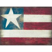 Plaque MDF We The People On American Flag Background 16 x 12in.