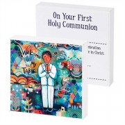 2pk -Plaque MDF Welcome To My Table Love Jesus 4 x 4 inch (Pack of 2)