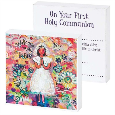 Plaque MDF Welcome To My Table Love Jesus Double Sided (Pack of 2) - 603799125338 - DPLK44-162