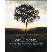 Plaque MDF Well Done Faithful Servant Pack of 2
