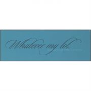 Plaque MDF Whatever My Lot It Is Pack of 2