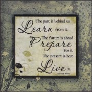 Plaque Medium The Present 12x12in. by Jennifer Pugh
