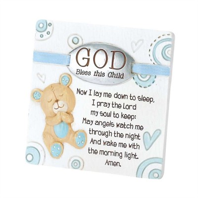 Plaque Resin God Bless This Child 4 x 4 inch w/Easel Back (Pack of 2) - 603799578301 - PLQR-160 Plaque Resin God Bless This Child 4 x 4 inch w/Easel Back (Pack of 2) - 603799578301 - PLQR-160