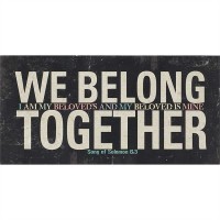 2pk -Plaque Tabletop MDF 5x10 Inch We Belong Together (Pack of 2)