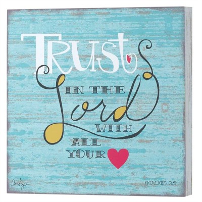 Plaque Wall-MDF Trust In The Lord by LoriLynn Simms (Pack of 2) - 603799006064 - PLKWW-3 Plaque Wall-MDF Trust In The Lord by LoriLynn Simms (Pack of 2) - 603799006064 - PLKWW-3