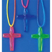 Plastic Cross Necklace 96/Tub