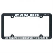 Plastic License Plate Frame Can Do All Things (pack Of 3)