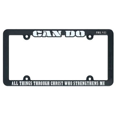 Plastic License Plate Frame Can Do All Things (pack Of 3) - 603799584838 - LF-7090