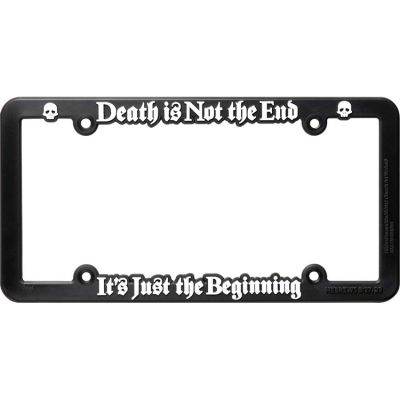 Plastic License Plate Frame Death Is Not The (pack Of 3) - 603799498098 - LF-7078