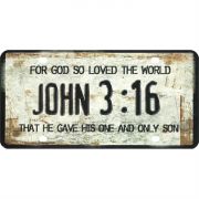 Plastic License Plate He Gave His One and Only Son (Pack of 6)