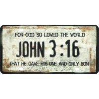 Plastic License Plate He Gave His One and Only Son (Pack of 6)