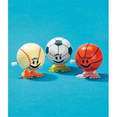 Plastic Wind Up Jump Ball Pack of 24 - 603799424752 - N-263