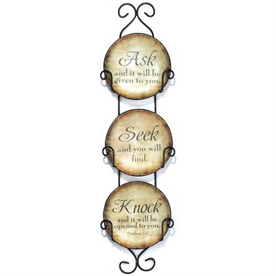 Plate Ceramic 4.5 Inch Ask, Seek, Pack of 2 - 603799055994 - CMG-501 Plate Ceramic 4.5 Inch Ask, Seek, Pack of 2 - 603799055994 - CMG-501