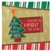 Plate Ceramic 7" Square Christ the Lord (Pack of 2)