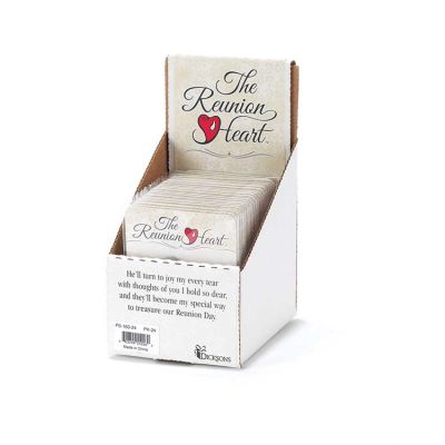 Pocket Stones Reunion Heart 24 Pc Display Pack of 24 - 603799550260 - PS-163-24